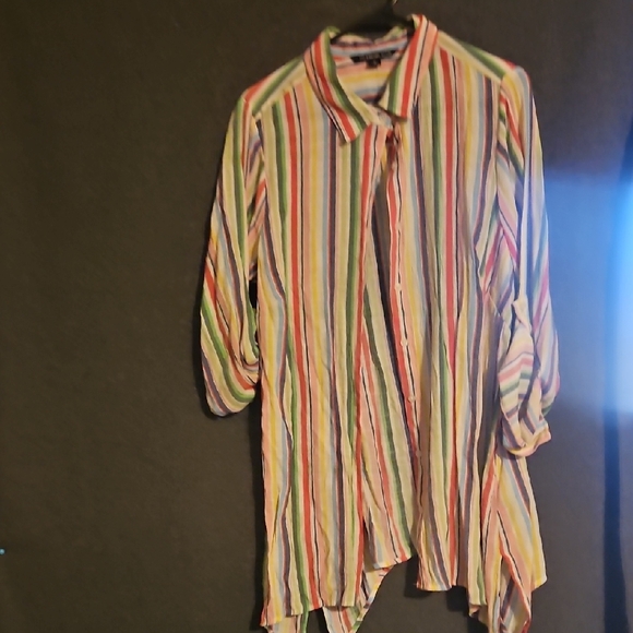 Zac & Rachel Tops - Zac & Rachel Vibrant Striped Top